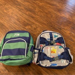Pottery Barn Backpack Mini (1) -Fin.  **only the green/blue stripped